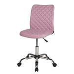 Bureaustoel Milo II Roze - Metaal - Textiel - 54 x 96 x 54 cm