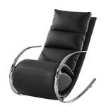 Rocking chair Fox II Imitation cuir - Noir