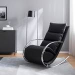 Rocking chair Fox II Imitation cuir - Noir