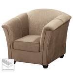 Fauteuil Aviston geweven stof - Cappuccinokleurig