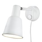 Wandlamp Patton staal - 1 lichtbron - Wit