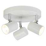 LED-plafondlamp Rollo III staal - 3 lichtbronnen