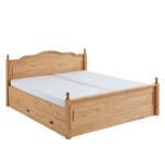 Houten bed Inga massief grenenhout - Geloogd grenenhout