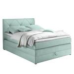 Letto boxspring Griggs Letto boxspring con topper e contenitori, senza decorazione. Rivestimento: tessuto - Mint - 140 x 200cm