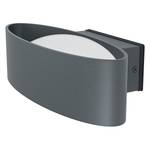 LED-wandlamp Chinoa polycarbonaat/aluminium - 1 lichtbron - Grijs