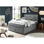 Letto boxspring Griggs Letto a molle incl. topper e contenitore, senza rivestimento decorativo: Tessuto - Grigio - 140 x 200cm