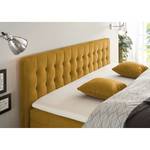 Lit boxspring Multia Revêtement : tissu - Jaune maïs