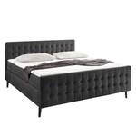 Boxspringbett Multia Boxspringbett inkl. Topper, ohne Dekoration Bezug: Webstoff - Anthrazit