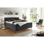 Lit boxspring Multia Revêtement : tissu - Anthracite