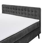 Lit boxspring Multia Revêtement : tissu - Anthracite