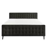 Boxspringbett Multia Boxspringbett inkl. Topper, ohne Dekoration Bezug: Webstoff - Espresso