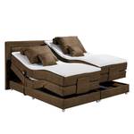 Boxspringbett Sunol II inkl. Elektromotor & Topper - Braun - 180 x 200cm