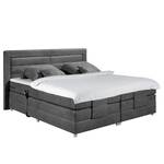 Lit boxspring Sunol II Lit boxspring Sunol II avec moteur - Gris - 180 x 200cm