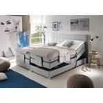 Boxspringbett Mohon I inkl. Elektromotor & Topper - Hellgrau - 180 x 200cm