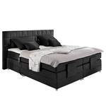 Boxspringbett Mohon I inkl. Elektromotor & Topper - Schwarz - 180 x 200cm