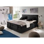 Boxspringbett Mohon I inkl. Elektromotor & Topper - Schwarz - 180 x 200cm