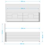 Boxspring Mohon I Boxspring Mohon I incl. motor - Licht beige - 180 x 200cm