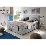 Boxspringbett Mohon I inkl. Elektromotor & Topper - Hellgrau - 160 x 200cm