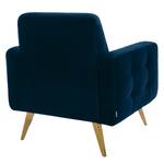 Fauteuil Oravi fluweel - Marineblauw