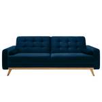 Schlafsofa Oravi Samt - Marineblau