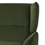 Fauteuil Lehi fluweel - Antiek groen - Geen functie - Zonder hocker