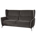 Sofa Lehi (3-Sitzer) Samt - Dunkelbraun