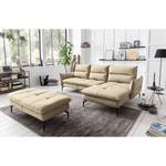 Hoekbank Atoka I structuurstof - Geweven stof Pendo: Beige