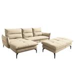 Ecksofa Atoka I Strukturstoff - Webstoff Pendo: Beige