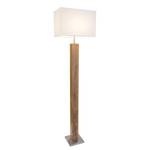 Lampadaire Gump Partiellement en chêne massif / Tissu mélangé - 1 ampoule