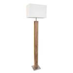 Lampadaire Gump Partiellement en chêne massif / Tissu mélangé - 1 ampoule