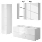 Salle de bain Verone IV (3 éléments) Éclairage intégré - Blanc - Largeur : 160 cm