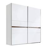 Armoire à portes coulissantes Westwood I Blanc mat / Noyer - Largeur : 275 cm