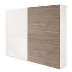 Armoire à portes coulissantes Westwood Blanc mat / Imitation duramen de hêtre - Largeur : 275 cm