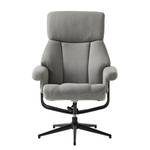 Relaxfauteuil Barking vlakweefsel - platinakleurig