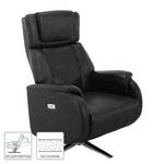 Fauteuil relax Baroda Cuir véritable / Imitation cuir - Noir