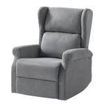 Relaxfauteuil Barley vlakweefsel - grijs