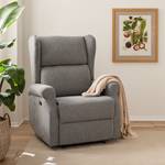 Relaxfauteuil Barley vlakweefsel - grijs