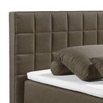 Gestoffeerd bed Loiz (inclusief opbergruimte) - Espressokleurig - 180 x 200cm