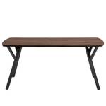 Eettafel Boyds massief acaciahout/ijzer - zwart - 200 x 95 cm