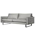 3-Sitzer Sofa Liel Samt Onoli: Hellgrau