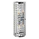 LED-Badleuchte Lyskil Kristallglas / Edelstahl - 2-flammig