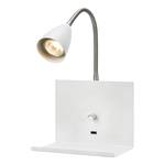 Applique murale Logi Acier inoxydable - 1 ampoule - Blanc