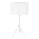 Lampe Sling Tissu mélangé / Acier inoxydable - 1 ampoule - Blanc