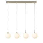 LED-Pendelleuchte Quattro IV Milchglas / Stahl - 4-flammig