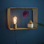 Wandlamp Shelf staal - 1 lichtbron - Goud