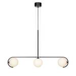 LED-hanglamp Pals melkglas/staal - 3 lichtbronnen