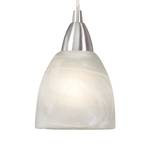 Hanglamp Line melkglas/roestvrij staal - 1 lichtbron