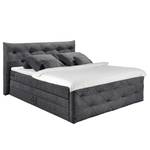 Letto boxspring Bellvue (con testiera) - Color antracite