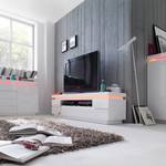 Tv-meubel Emblaze III Incl. verlichting - hoogglans wit