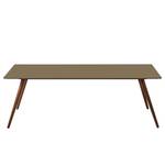 Table Stave II Taupe / Noyer - Largeur : 225 cm - Marron